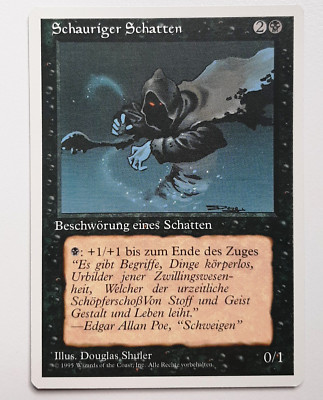  SCHAURIGER SCHATTEN  UNLIMITIERT 1995 4.ED  NM  SCHWARZ  MAGIC MTG Frozen Shade