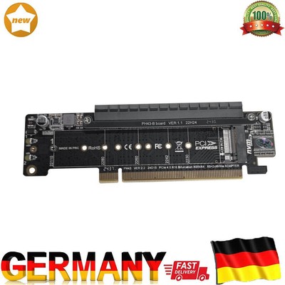 PCIe X16 bis X8+X4+X4 Splitter-Karten-Adapter, Erweiterungs-Riser-Karte, erweite