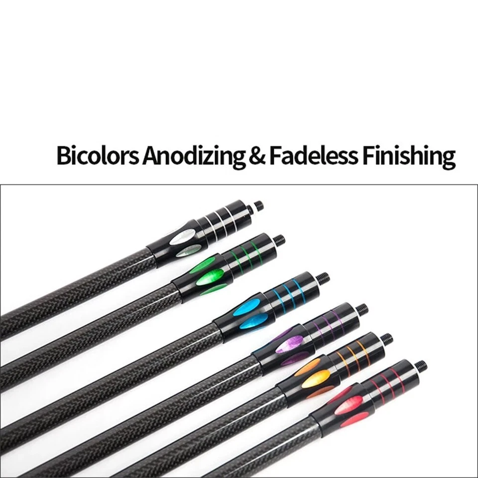 Barra principal 24/27/30/33 polegadas arco composto estabilizador de fibra de carbono puro 3K - Imagem 3 de 4