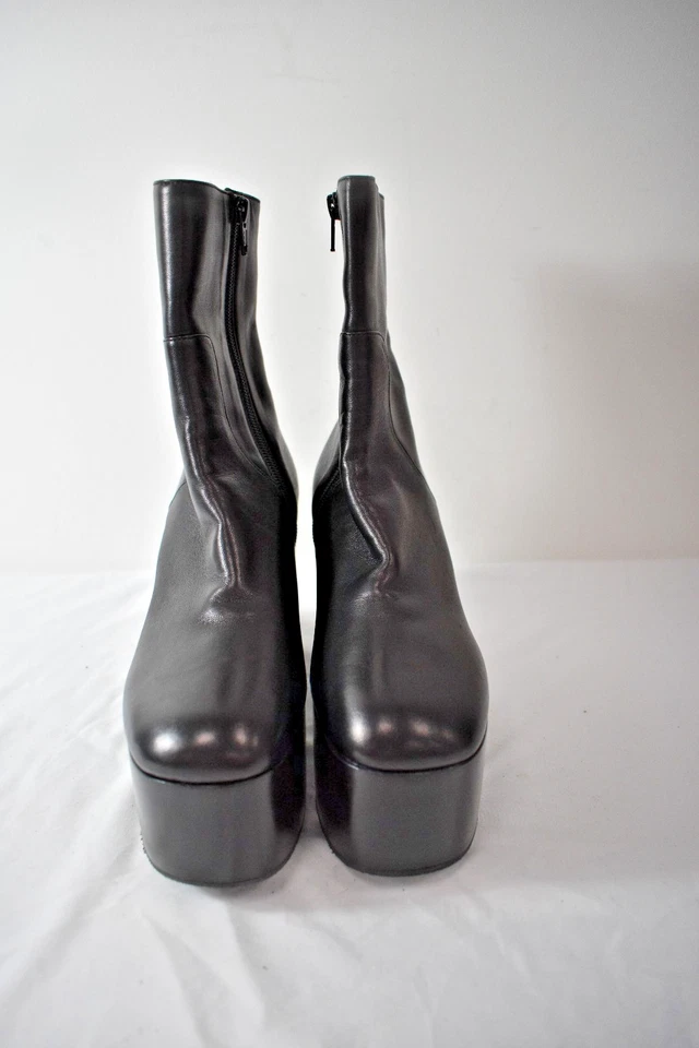 Dries Van Noten коричневый кожаный платформе ботильоны размер 37 / 7 на продажу mn - Изображение 4 из 4