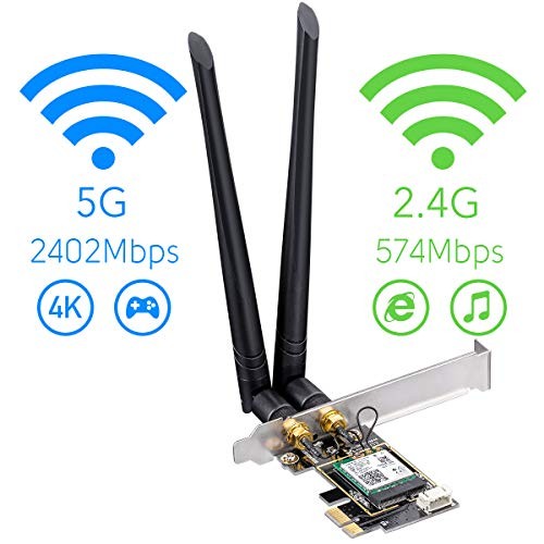 New AX3000 Wireless WiFi 6 PCIe Card for PC, Bluetooth 5.2, AX200, 3000Mbps - Picture 4 of 8