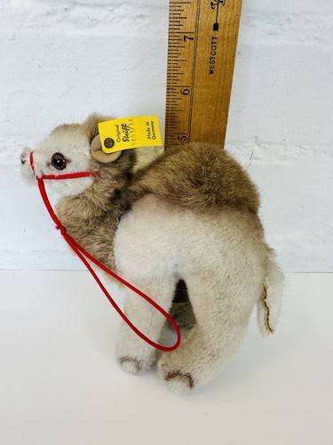 Vintage Steiff Plush Dromedary Camel Hocky 1453/14 Button Ear & Hang Tag Halter - Picture 11 of 17