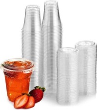 Strong Smoothie Cups With Flat Lids Strong Reusable Clear Plastic Takeaway Cups