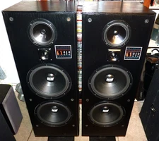 The BIG BOYS!! VINTAGE DCM KX-212 3-WAY SPEAKERS WITH DUAL 12" WOOFERS!