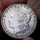 MORGAN SILVER DOLLAR 1900 O NICE AU/BU TONER