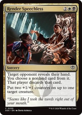 Render Speechless 220 Secrets of Strixhaven Foil NM