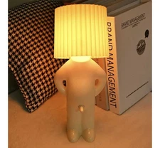 Bedside Night Light Table Lamp Bedroom Naked Boy Penis Switch White Elephant