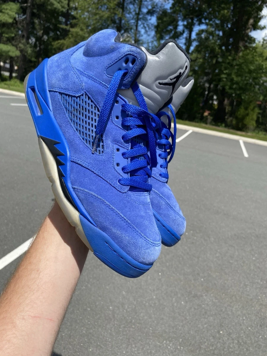 Preços baixos em Jordan 5 Retro Blue Suede | eBay