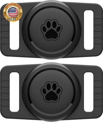 for Airtag Dog Collar Holder 2 Pack,Waterproof Dog Collar Holder for Apple Airta