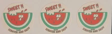 scratch &  sniff stickers set/3 NEW Wacky Whiffer Watermelon scent