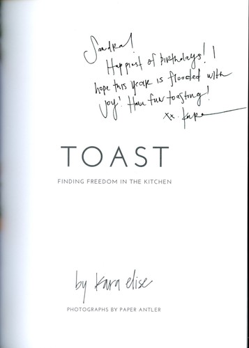 Kara Elise TOAST Inscribed Copy Finding Freedom In The Kitchen - Imagen 2 de 8
