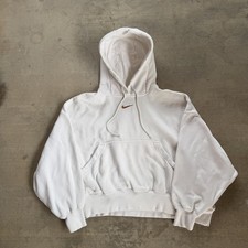 Nike Center Swoosh Oversized Cropped Hoodie Size Large Womens