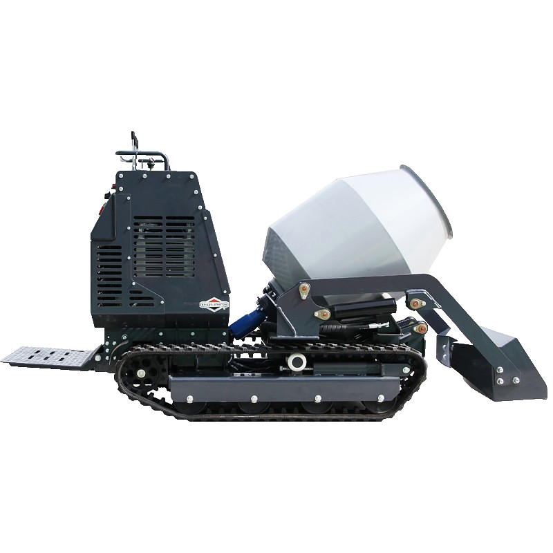Self-Loading Concrete Mixer & Dumper, 13.5HP Crawler Type with Free Shipping