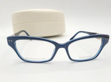 Balenciaga Paris Square Blue 54-16-135 BAL 0019 7Q2 Eyeglasses Frames NEW