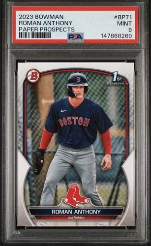 2023 Bowman Paper Prospects #BP71 Roman Anthony Paper Prospects PSA 9