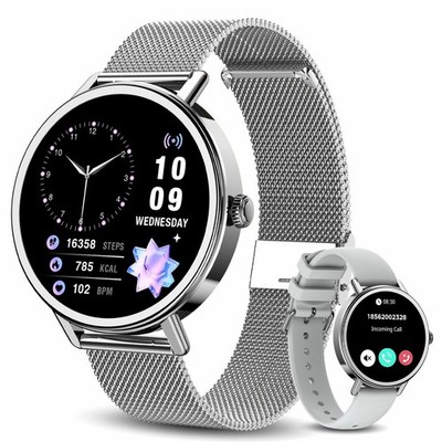 Bluetooth Smart Watch Heart Rate Blood Oxygen Pressure Fitness Tracker Monitor