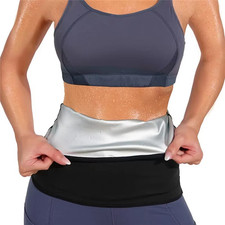 Unisex Waist Trimmer Belt Sweat Trainer Body Shaper Slimming Tummy Fat Burner