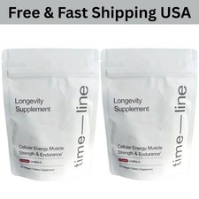 (Pack-2) Time-Line Longevity Supplement Mitopure Urolithin A 120 Softgels  US