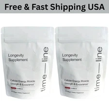 (Pack-2) Time-Line Longevity Supplement Mitopure Urolithin A 120 Softgels  US