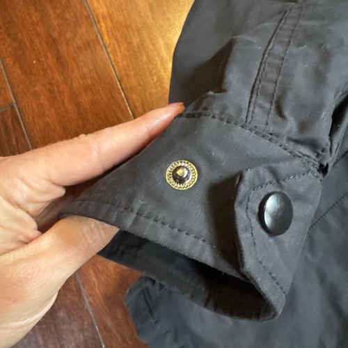 Banana Republic Water Resistant Field Jacket Black Men Med Tall Outerwear Hooded - Picture 5 of 13
