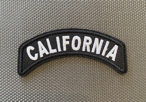 California State Flower California papavero rotondo ricamato ferro su toppa NUOVO - Foto 1 di 2