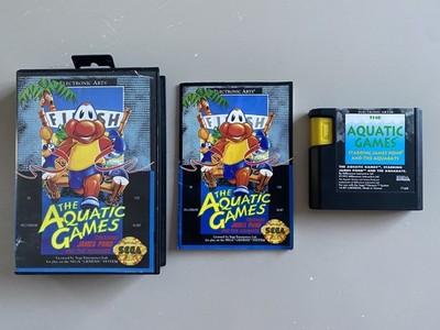 The Aquatic Games mit James Pond, Sega Genesis Megadrive, NTSC komplett