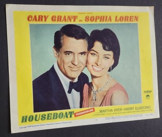 Vintage Original Lobby Card Sophia Loren Cary Grant "Houseboat" 1950s