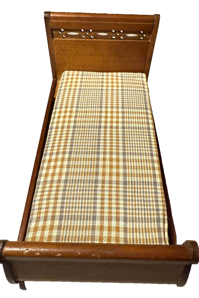 Colchón de madera Japón cama trineo individual miniatura casa de muñecas Shackman de colección 1:12 Foto 2 de 4