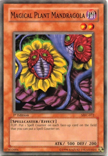 Magical Plant Mandragoa - TCG - MFC-072 COMMON 1st Edition YuGiOh TCG Card