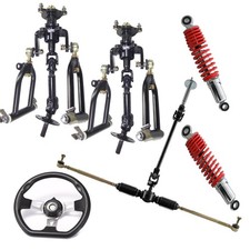 Go-Kart Front Drive Half Axle Shaft Kit Swing Arm 250mm Shocks for ATV UTV Quad