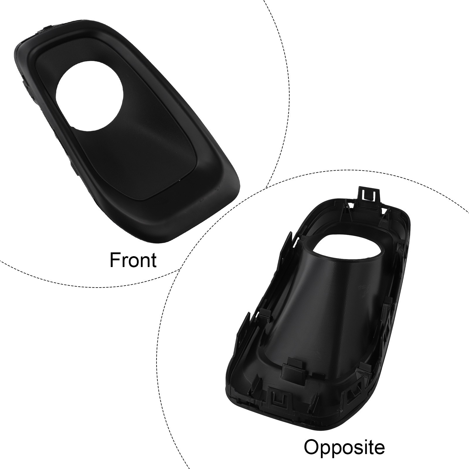 2015-2018 For Jeep For Renegade Front-Left Bumper Fog Light Lamp Bezel Cover