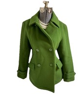 Brooks Brothers Peacoat Size 2 Double Breasted Wool Nautical 100 Wool Jacket