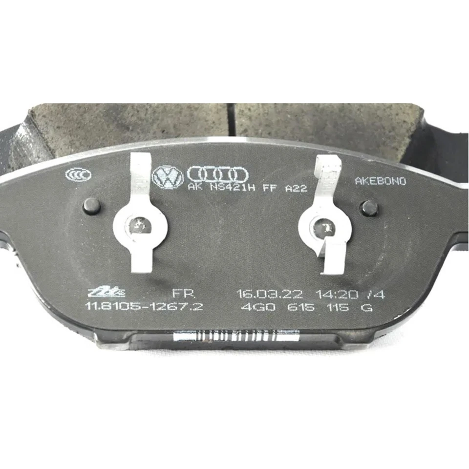 4G0698151AJ Juego de pastillas de freno delanteras originales VW Audi de 2 ruedas para A6 Quattro A7 Foto 2 de 2