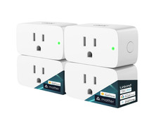 Pack 4 Enchufes Inteligentes WiFi 15A Compatibles con Alexa Siri Google Home