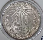 1942 Mexico 50 Centavos Silver — photo from another recent sale
