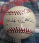 MLB Baseball Signed Mickey Mantle Sandy Koufax on American League Ball COA
