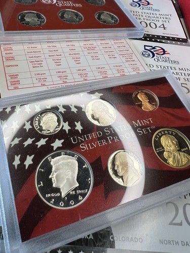 2004-06 US Silver Proof Sets And 04-06 Silver State Quarter Sets - Picture 5 of 9