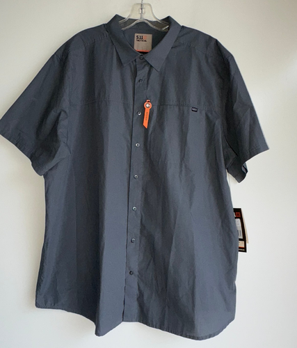 NWT 5.11 Tactical Wyatt Short Sleeve Shirt Men's XL Gray #71203 - Picture 6 of 13