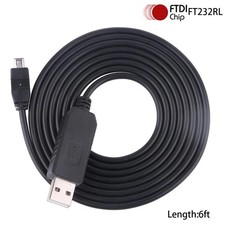 USB to RS232 Mini 4P Serial Adapter Cable for Uniden Bearcat BCT15X BCD996XT...