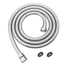 JOMOO Shower Hose 59-118" Stainless Steel Extension Brass Fit,EPDM Inner Tube