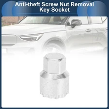 Car Wheel Lock Lug Nut #7606 Anti-theft Screw Nut Removal Key Socket for Volvo