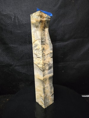 Dyed Box Elder Burl Stabilized Wood Block - B044