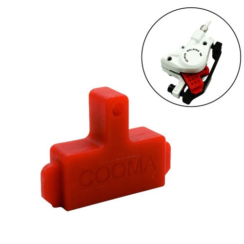 Brake Block Disc Brake Bleed Block Cycling Plastic Red 7.5g Front Rear