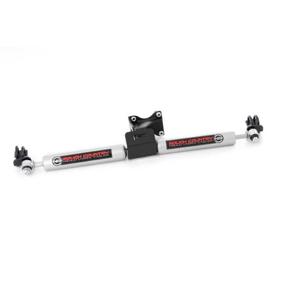 #ad Rough Country N3 Dual Steering Stabilizer for 07 18 Jeep Wrangler JK 8734930 $134.50