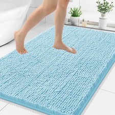 Smiry Luxury Chenille Bathroom Rugs 40x32, Extra Soft and Absorbent Shaggy Ba...