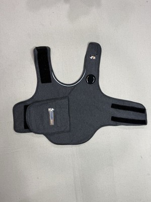 Thundershirt Dog S 15-25lbs Gray Solution Anxiety Thunder Fireworks Travel D4