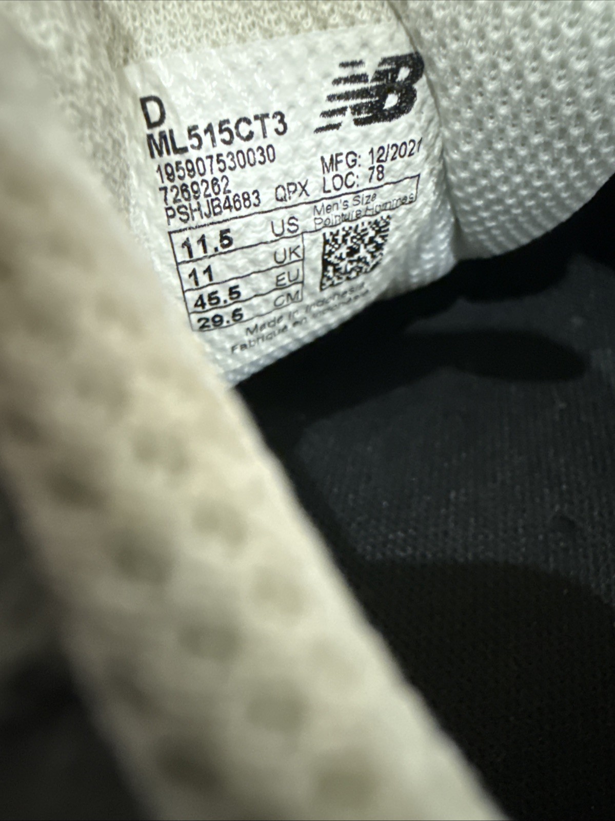 New Balance Shoes Mens 11.5 Gray Purple 515 Comfrt Running Sneaker