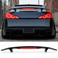 For Infiniti G35 G37 52 Gloss Black Rear Flat Trunk Gt Spoiler Wing Wled Light For Infiniti G35 G37 52 Gloss Black Rear Flat Trunk Gt Spoiler Wing Wled Light