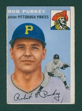 1954 Topps Baseball Card - #202 Bob Purkey RC, VG/EX