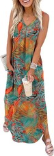 Summer Dresses for Women UK 2026 Maxi Dress Beach Coverups Casual Loose fit.
